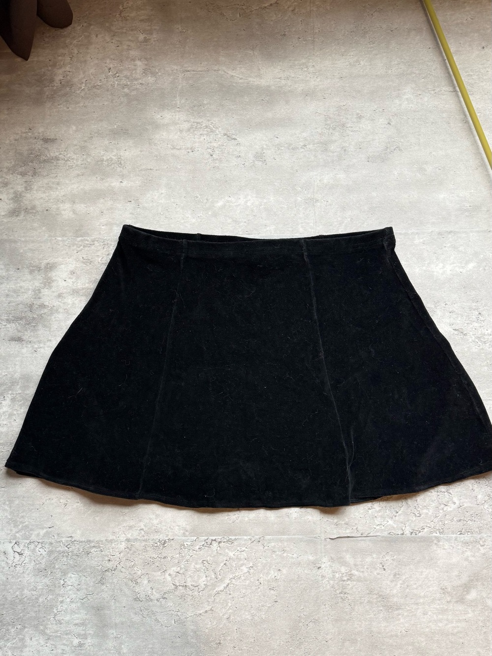 Ralph Lauren Black Velvet Skater Mini Skirt